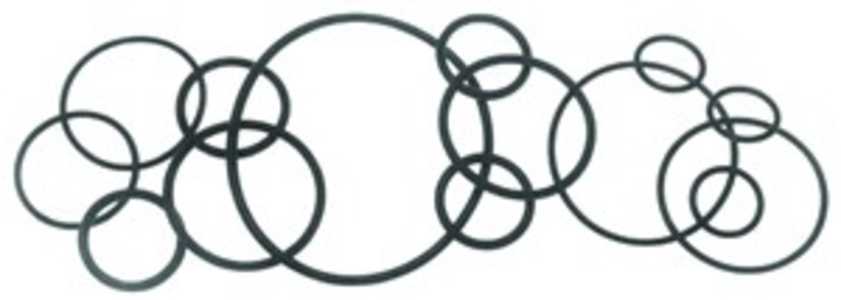 O-Ring (Pkg of 5), Passar till Johnson, Mercury